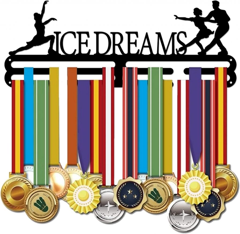 Ice skating medal display